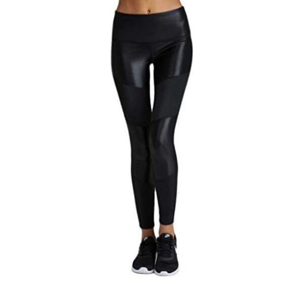 NOLI NWT Liquid Noto Black Leggings Women's Size Medium - Picture 1 of 8